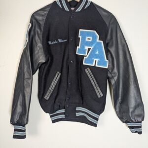 Neff Black and Blue Varsity Jacket